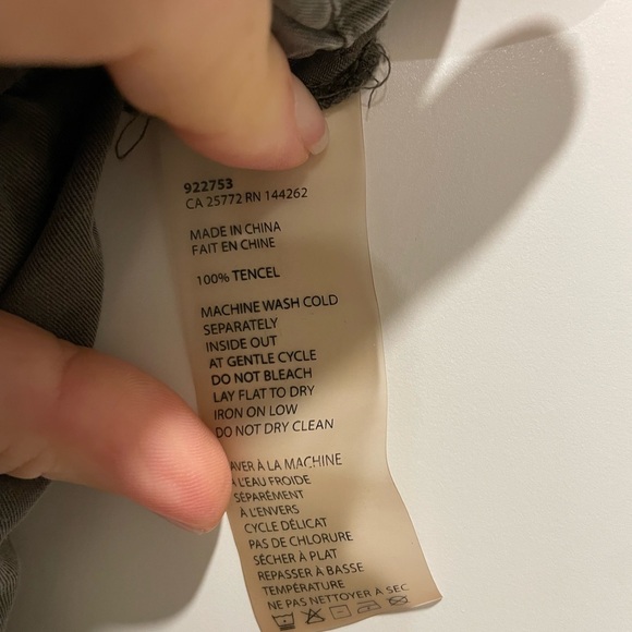 Dex 100% Tencel Grey Pants with Elastic Ankle and Waist - Size M - Picture 7 of 7